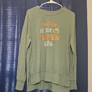 Green Womens 'Meet Me at the Pumpkin Patch' Sweatshirt